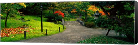 Framed Japanese Garden, Seattle, Washington State Print