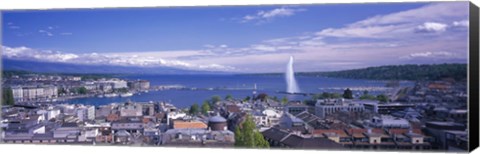 Framed Lake Geneva, Geneva, Switzerland Print