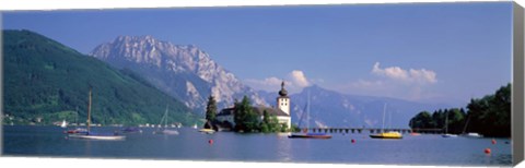 Framed Traunsee Lake Gmunden Austria Print
