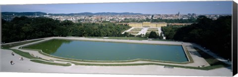 Framed Pond at a palace, Schonbrunn Palace, Vienna, Austria Print
