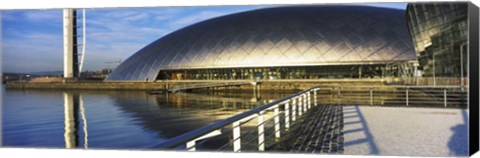 Framed Close Up of the Glasgow Science Centre in River Clyde, Glasgow, Scotland Print