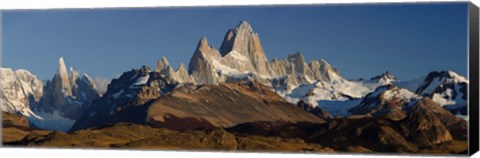 Framed Mountains, Mt Fitzroy, Cerro Torre, Argentine Glaciers National Park, Patagonia, Argentina Print