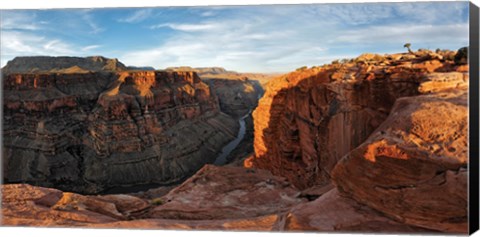 Framed River passing through mountains, Toroweap Point, Grand Canyon, Grand Canyon National Park, Arizona, USA Print