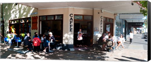 Framed Cafe on Oxford Street next to Paddington Uniting Church, Sydney, New South Wales, Australia Print