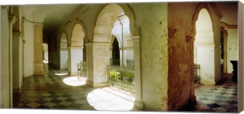 Framed Courtyard of Igreja de Sao Francisco church in Pelourinho, Salvador, Bahia, Brazil Print