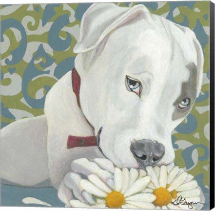 Framed Dlynn&#39;s Dogs - Patch Print