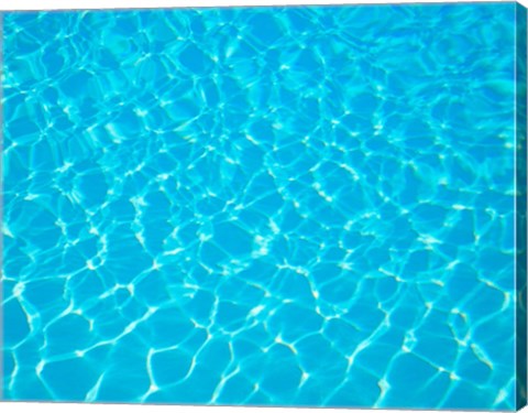 Framed Detail of Light Reflecting in Water Print