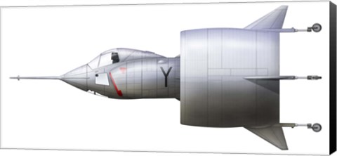 Framed Artist's concept of the experimental VTOL aircraft Print