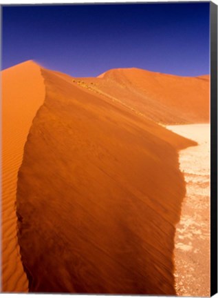 Framed Namibia Desert, Sossusvlei Dunes, desert landscape Print