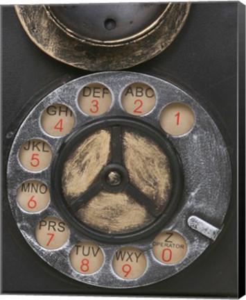Framed Old Vintage Pay Phone II Print