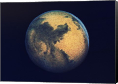 Framed Mars seen through the Hubble Telescope Print