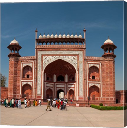 Framed Royal Gate, Taj Mahal, Agra, India Print