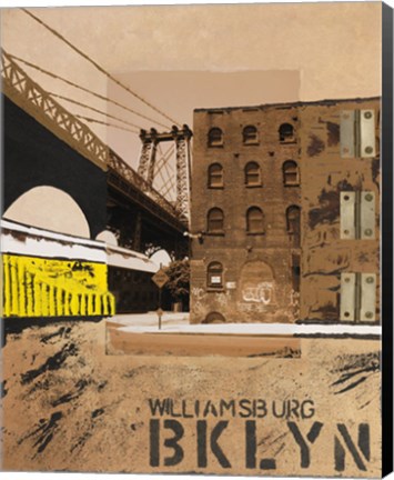 Framed Williamsburg, Brooklyn Print
