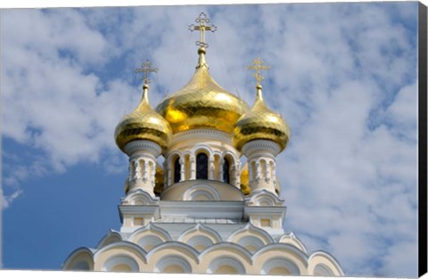 Framed Saint Alexander Nevsky Cathedral, Yalta, Ukraine Print