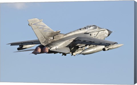 Framed Italian Air Force Panavia Tornado ECR Print