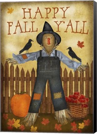 Framed Happy Fall Y'all Print