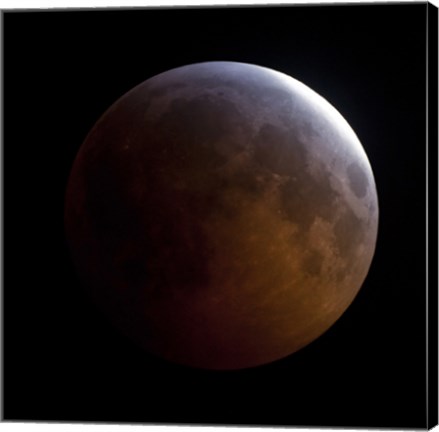Framed Lunar Eclipse (square) Print