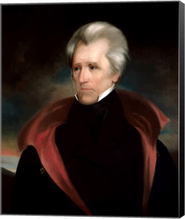 Framed President Andrew Jackson Print