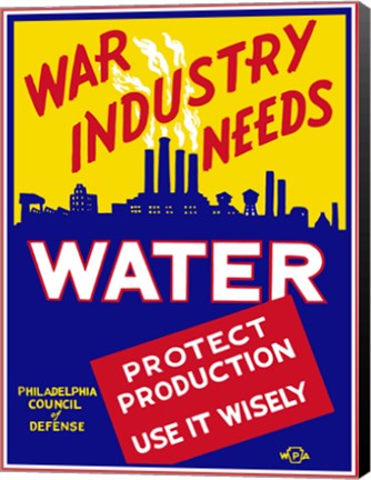Framed War Industry Needs Water Print
