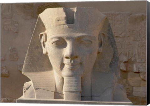 Framed Ramesses II, New Kingdom, Temple of Luxor, Egypt Print
