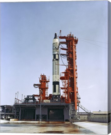 Framed Gemini 5 Spacecraft on its Launch Pad Print