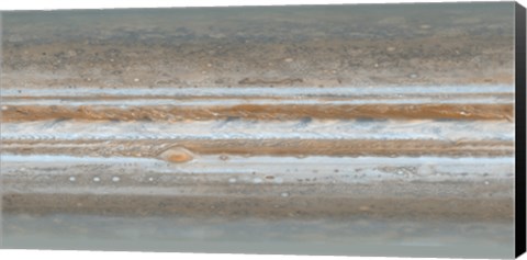 Framed Color Map of Jupiter Print