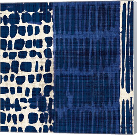 Framed Indigo Batik I Print