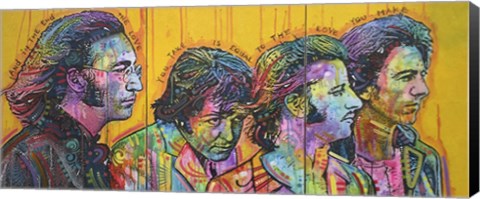 Framed Beatles Pano Print