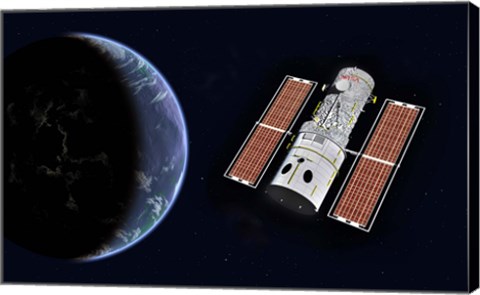 Framed Hubble Space Telescope Print