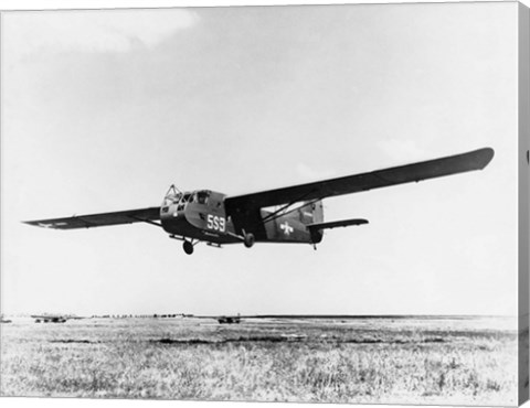 Framed US Army Air Force Waco CG-4A Glider Print