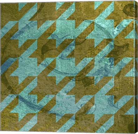 Framed Houndstooth V Print