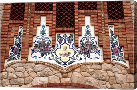 Framed Tiles of Santa Maria Magdalena, Novelda, Spain Print