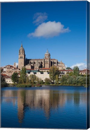 Framed View from the Tormes River, Salamanca, Spain Print