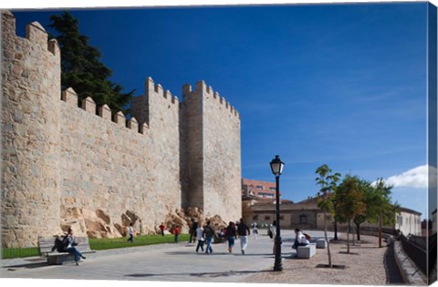 Framed Spain, Castilla y Leon, Avila, Las Murallas, Walls Print