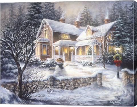 Framed Winter's Welcome Print