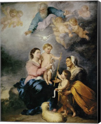 Framed Holy Family, also called the Virgin of Seville Print