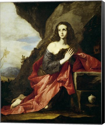 Framed Saint Mary Magdalen or Saint Tais, 1641 Print