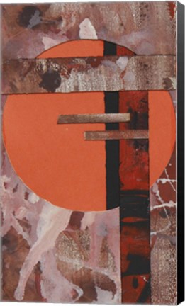 Framed Abstract Red Print