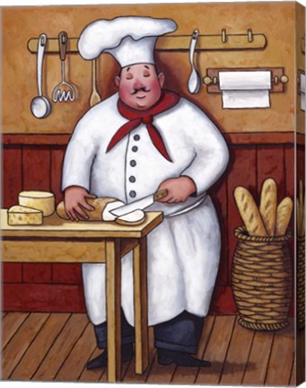 Framed Chef III Print