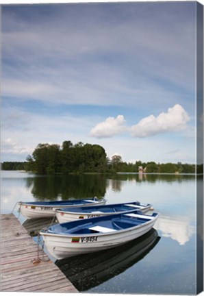 Framed Lake Galve, Trakai Historical National Park, Lithuania VII Print