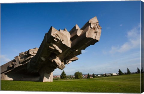 Framed Ninth Fort Monument, Kaunas, Central Lithuania, Lithuania Print