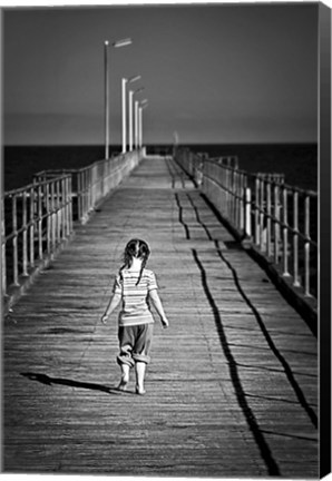 Framed Lonely Jetty Print