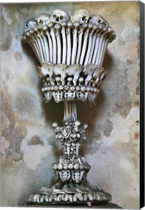 Framed Sedlec Ossuary of Bones, Czech Republic Print
