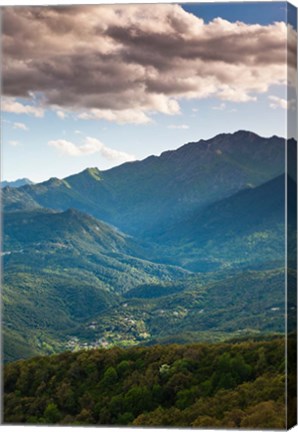 Framed Prunelli di Fiumorbo Mountain Landscape Print