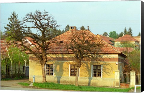 Framed House in Tokaj Village, Mad, Hungary Print