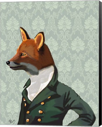 Framed Dandy Fox Portrait Print