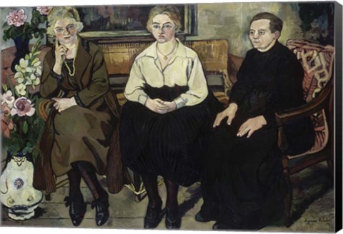 Framed Utter Family, 1921 Print