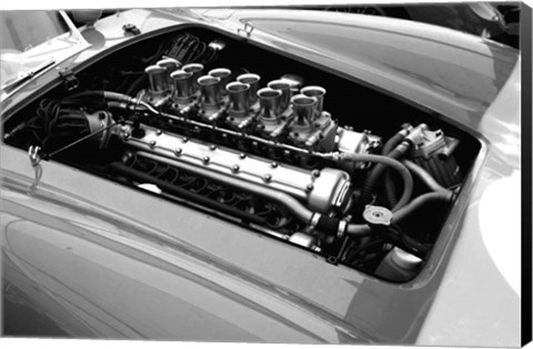 Framed Ferrari Engine Print