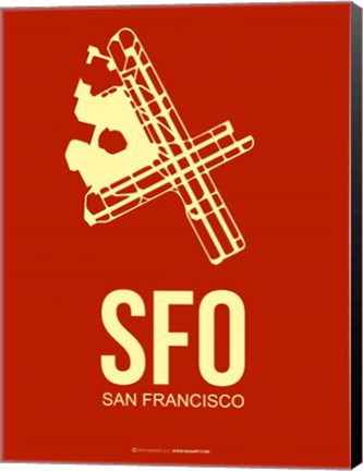 Framed SFO San Francisco 2 Print