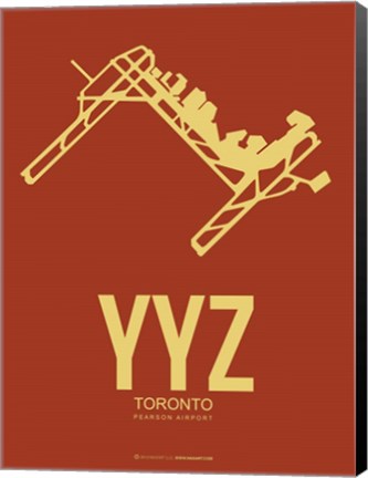 Framed YYZ Toronto 2 Print